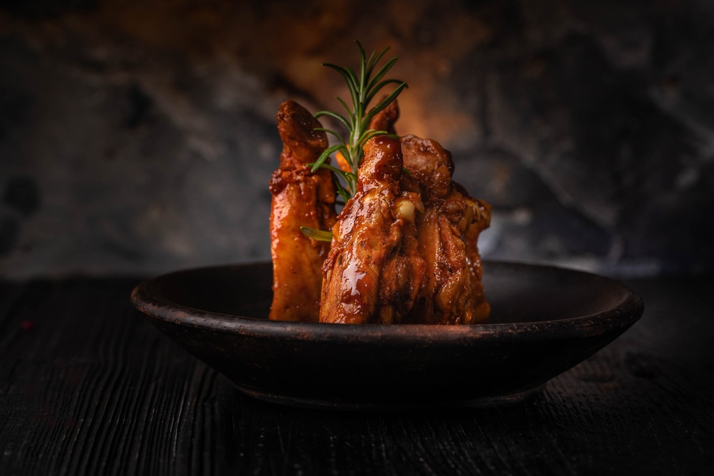 Slow Cooked Chicken Ribs BBQ ( Halal )